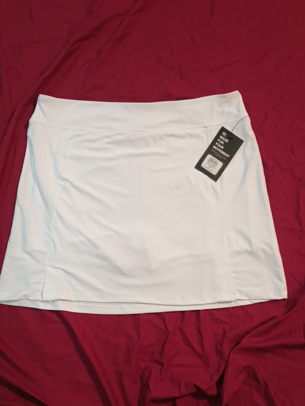 Etonic White Athletic Skort Woman's L New Tennis Golf Spring Summer NWT 🌞